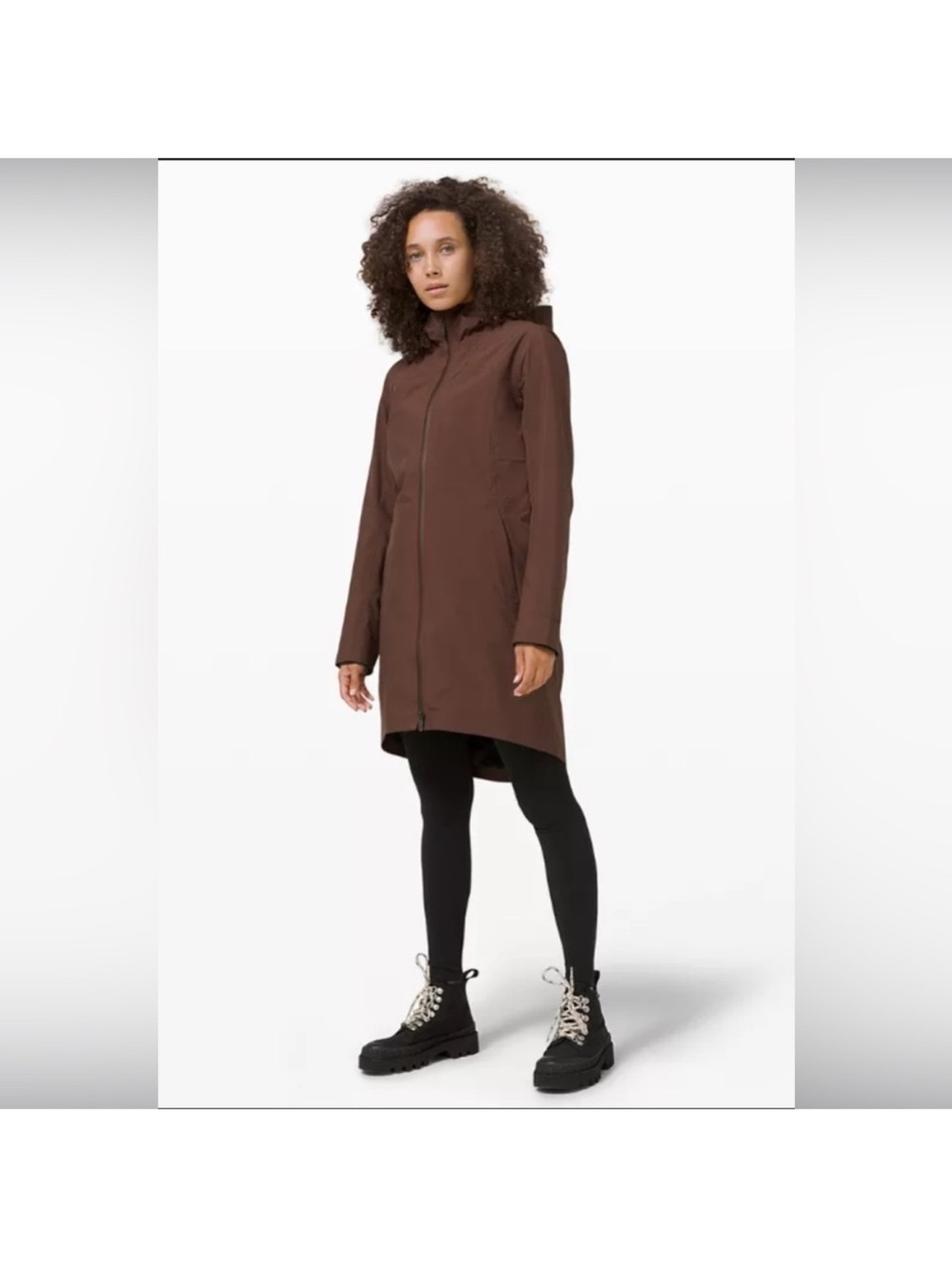 Lululemon Rebel rain coat brown 8